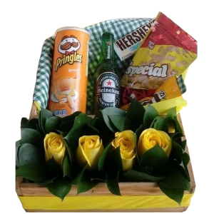 Ancheta con toque de rosas