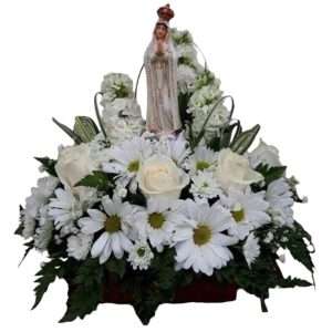 Arreglo floral con imagen