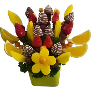 Arreglo de frutas comestible