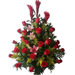 Arreglo tradicional de rosas