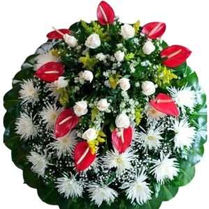 Corona en anturios y cremones