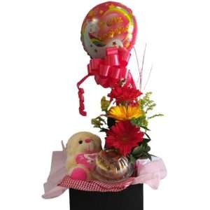 Caja sorpresa con peluche, torta y mug