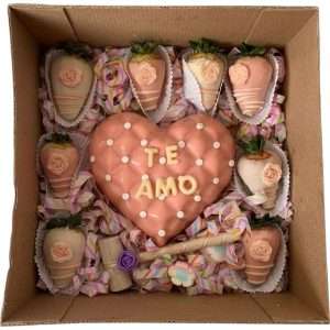 Chococorazón relleno de dulces