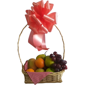 Frutas en canasta sencilla