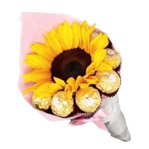 Girasol y chocolates