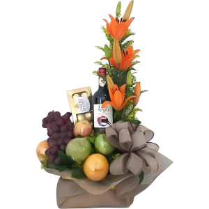 Lirios, frutas y detalles