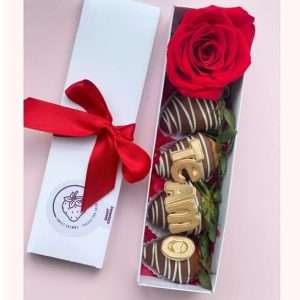 Mensaje de amor de chocolate