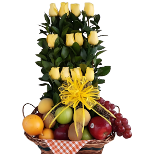 Rosas escalonadas con frutas