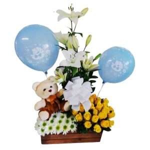 Tapizado de flores surtidas para bebé