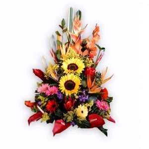 Tradicional de flores exóticas